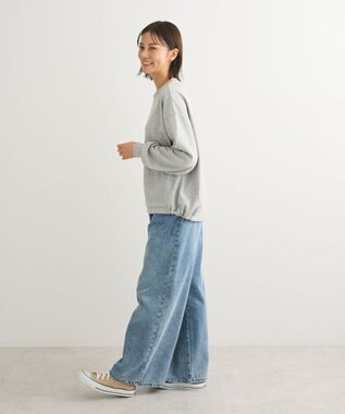 Green Parks ドロストミニ裏毛プルオーバー Gray Mixture