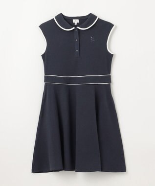 組曲 KIDS 【150-160㎝】カノコ ワンピース ネイビー系