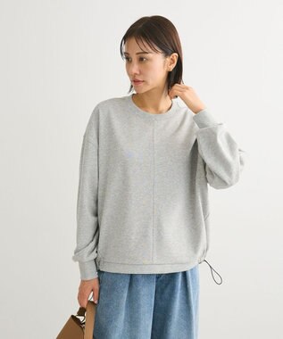 Green Parks ドロストミニ裏毛プルオーバー Gray Mixture