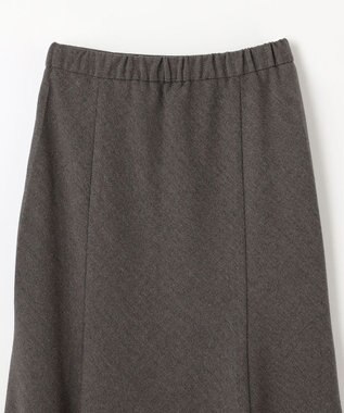 ANY 【ウエストゴム】ライトツイードマーメーイドスカート モカ
