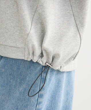 Green Parks ドロストミニ裏毛プルオーバー Gray Mixture