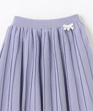 ANY KIDS プリーツニットスカート サックスブルー