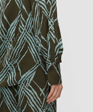 JOSEPH オープンウィーブ　ブラウス Palm Leaf/Chambray