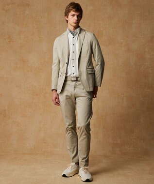 JOSEPH ABBOUD 【ストレッチ/JAPANファブリック】ヴィンテージコットンストレッチ パンツ ライトグレー系