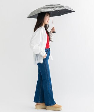 earth music&ecology 【予約】earth×Wpc.コンパクト日傘 Gingham Check