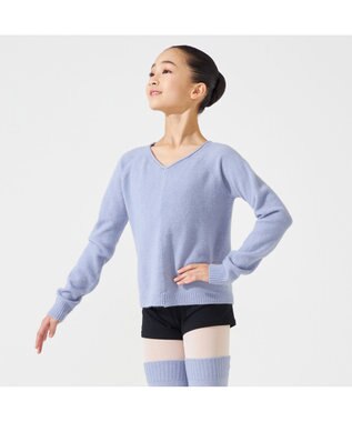 Chacott ジュニア ニットトップ スカイブルー