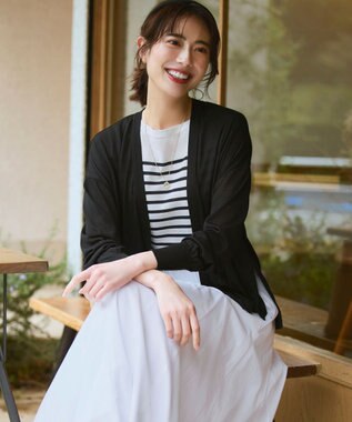 23区 L 【先行予約】マルチ機能 シアー リラクシー カーディガン