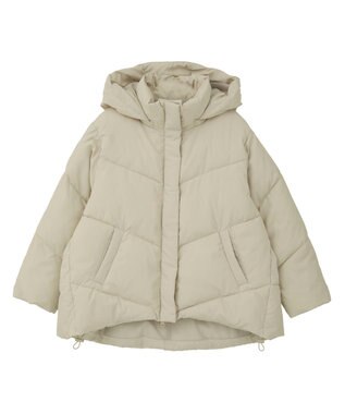 earth music&ecology 2WAYパファーブルゾン Beige