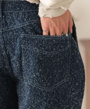 WEGO ネップデニムバギーパンツ デニムインディゴ