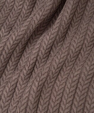 YECCA VECCA 金釦ミニケーブルニット Charcoal Gray