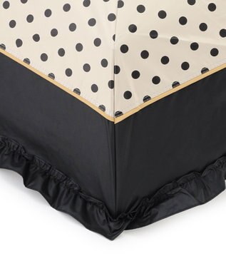 TOCCA 【晴雨兼用】DREAM OF DOTS UMBRELLA 折り畳み傘 収納バッグ付き ベージュ系