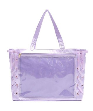 WEGO 【痛バ＆推し活】レースアップ痛バッグL パープル