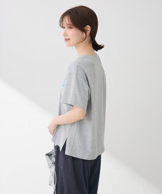 Green Parks 汗染み防止カレッジロゴボックスＴシャツ Charcoal Gray