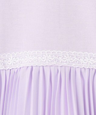 ANY KIDS 【2点セット】リボンボレロジャケット+シフォンプリーツ ワンピース ラベンダー