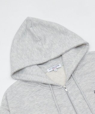 WEGO 【WEB限定/ユニセックス着用ITEM/25年秋冬新作/SMLサイズ展開】別注U.S.POLO ASSN.　ZIPパーカー 杢グレー