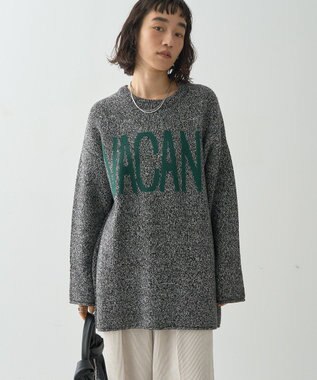 AMERICAN HOLIC バイパチＶＡＣＡＮＴロングニットプルオーバー Black