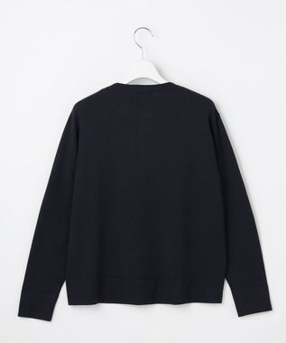 J.PRESS LADIES S 【季節の変わり目に】Vis/Peスパーク ニット ブルゾン ネイビー系