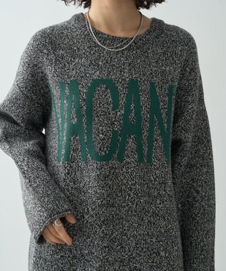 AMERICAN HOLIC バイパチＶＡＣＡＮＴロングニットプルオーバー Black