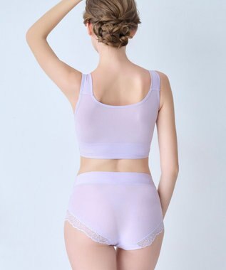 BRADELIS New York 【BRADELIS Me】 レーシィオールインワンスタイルショーツ ライラック