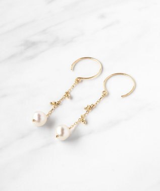 TOCCA 【WEB限定】SEEDS PEARL PIERCED EARRINGS K10イエローゴールド 淡水パールピアス イエローゴールド系