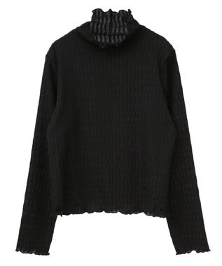 Green Parks ・Ｐｅｔｉｔ　Ｆｌｅｕｒ　ジャカードハイネックロンＴＥ Black