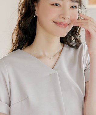 Tiaclasse 【UVカット・吸水速乾】 “きれい見え” バックフレアチュニック グレージュ