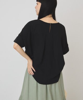 AMERICAN HOLIC 【予約】【WEB限定】イージーケア+接触冷感バックタック半袖プルオーバー Black