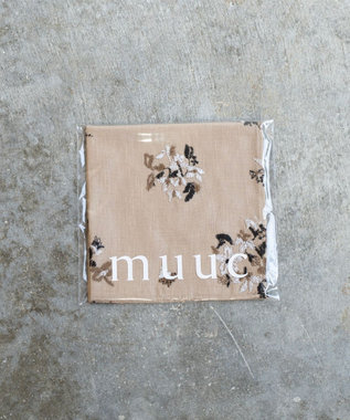 AND WOOL 野小花刺繍ハンカチ