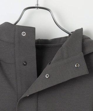 #Newans 【洗濯機可能】フ―ディーアノラック チャコール