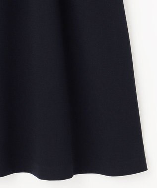 ANY SIS 【洗える】パール調ラインフレア ワンピース ネイビー