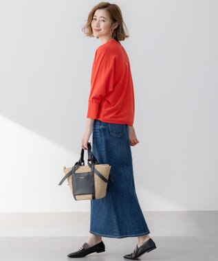 23区 【Oggi3月号掲載/新色追加/洗える】23区DENIM ストレッチ デニムスカート ウォッシュドブルー系