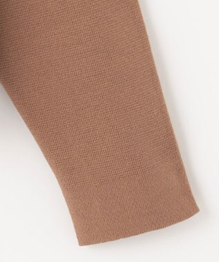 ANY 【UVカット・洗濯機可】クロップド丈スナップカーディガン キャメル