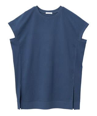 Green Parks 今年っぽフレンチスリーブカットチュニック Navy