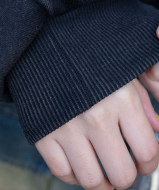 WEGO エンジェルプリントショートプルパーカー ブラック