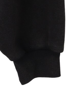 WEGO エンジェルプリントショートプルパーカー ブラック