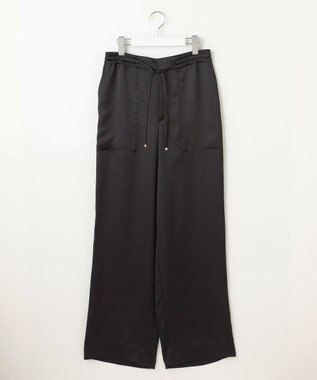 自由区 【カタログ掲載】ドレーピーサテンベイカー パンツ ブラック