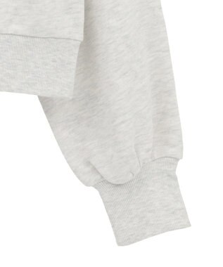 earth music&ecology ショート丈ワンポイント刺繍オフショルスウェット Oatmeal