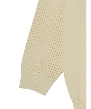 CRAFT STANDARD BOUTIQUE 超軽量メッシュ切替2wayカーディガン Natural