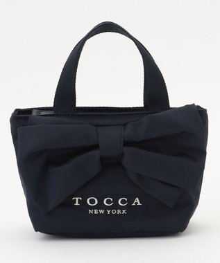 TOCCA 【撥水】WISH RIBBON POUCHBAG ポーチ ネイビー系