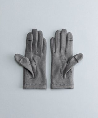 ORuKuBET おひるねねこ刺繍ジャージグローブ(WOMEN)【タッチパネル対応】 グレー