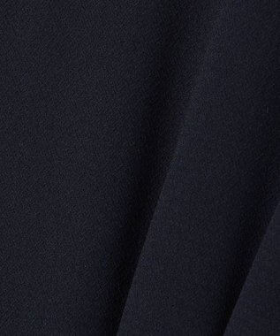 ANY SIS 【洗える】パール調ラインフレア ワンピース ネイビー