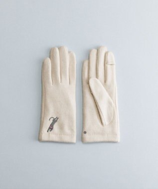 ORuKuBET おひるねねこ刺繍ジャージグローブ(WOMEN)【タッチパネル対応】