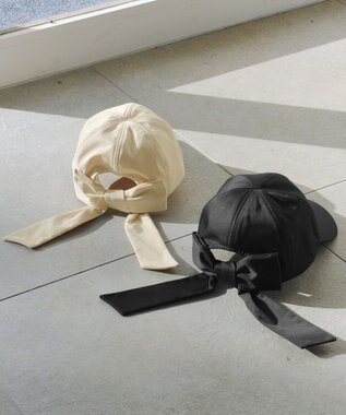 Tiaclasse オーバーリボンキャップ アイボリー