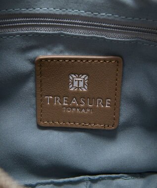 TOPKAPI 【TREASURE TOPKAPI】スムースレザー コンビ 2way ショルダー バッグ グレージュ