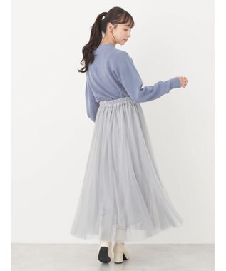 earth music&ecology アンチピリングハイネックプルオーバー Blue