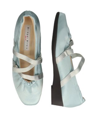 Bridget Birkin ＜3E＞【Bridget Birkin Walk】サテンギャザーウォーキングパンプス ブルー