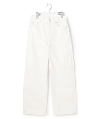 23区 【一部先行予約/接触冷感】23区DENIM サマー ストレート ワイド パンツ ホワイト系