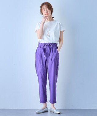 ANY ニットリブフレンチスリーブプルオーバー オフ