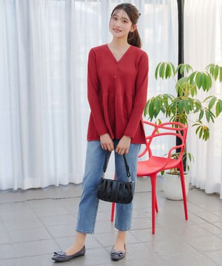 Tiaclasse 【安田美沙子さん着用・2WAY】ギャザーワンハンドルバッグ ブラック