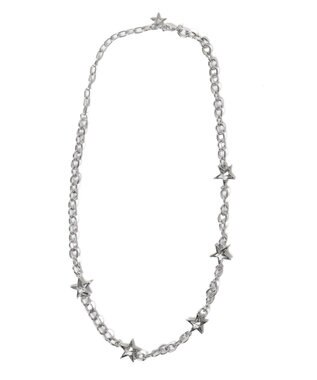 WEGO Lスターチェーンネックレス シルバー